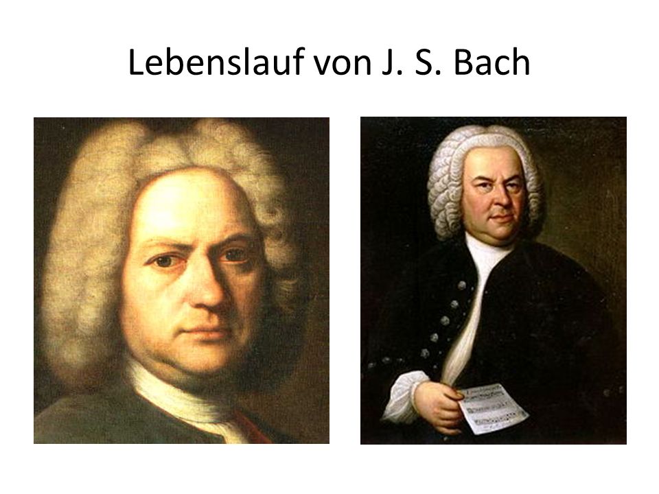 Lebenslauf von J. S. Bach