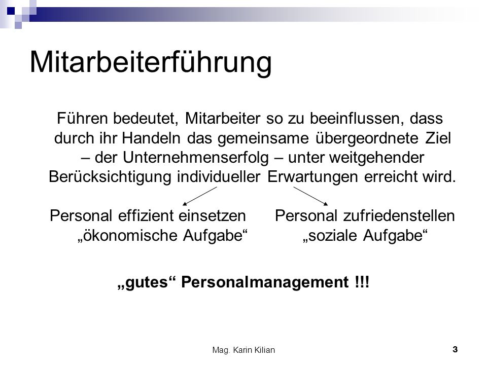 „gutes Personalmanagement !!!