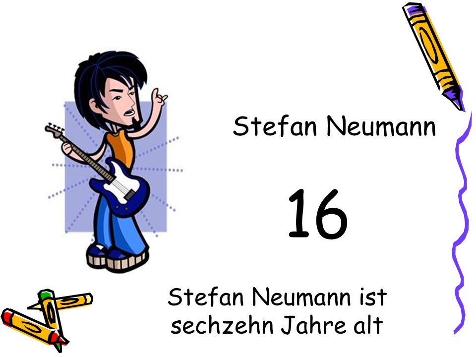 Stefan Neumann ist sechzehn Jahre alt