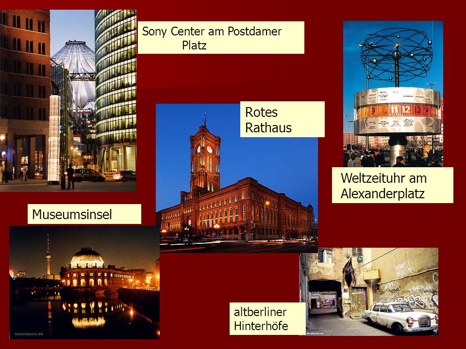Rotes Rathaus Weltzeituhr am Alexanderplatz Museumsinsel