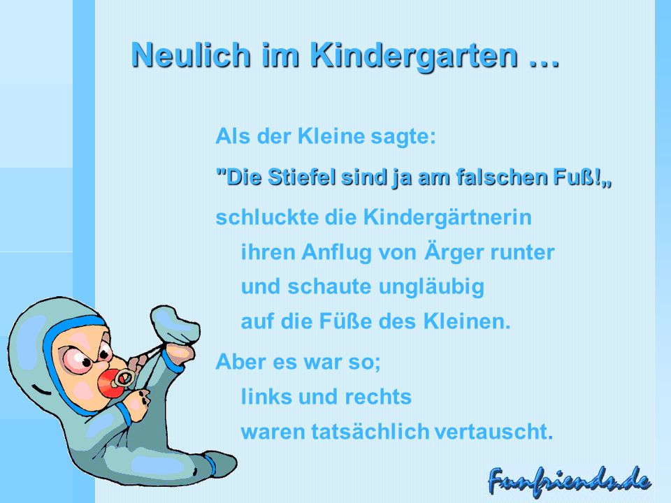 Neulich im Kindergarten …