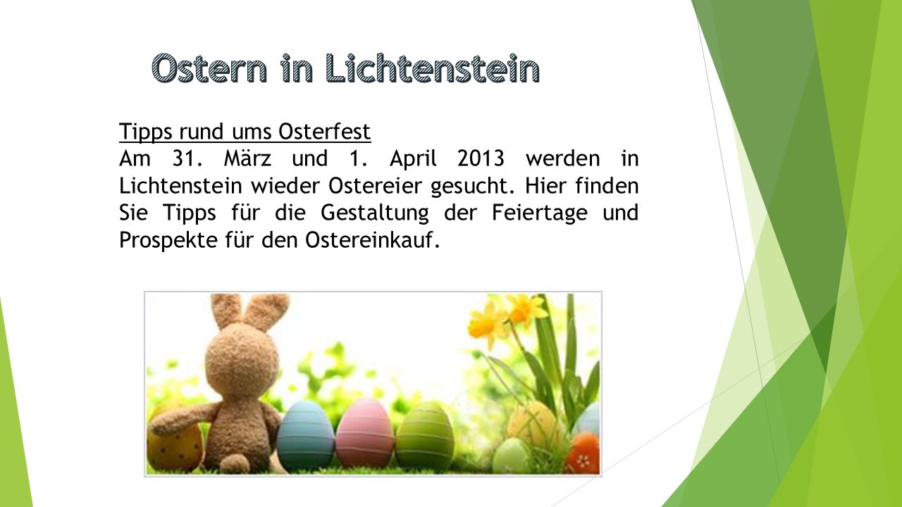 Ostern in Lichtenstein