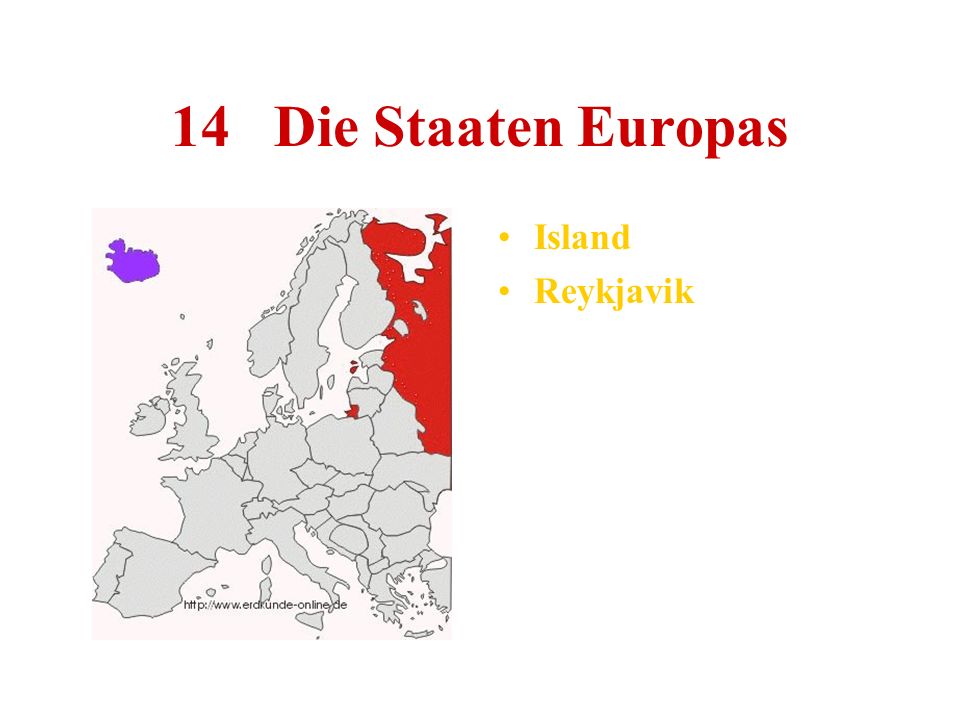 14 Die Staaten Europas Island Reykjavik
