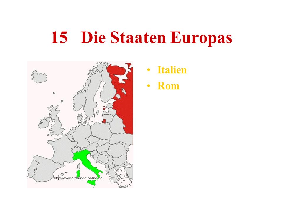 15 Die Staaten Europas Italien Rom