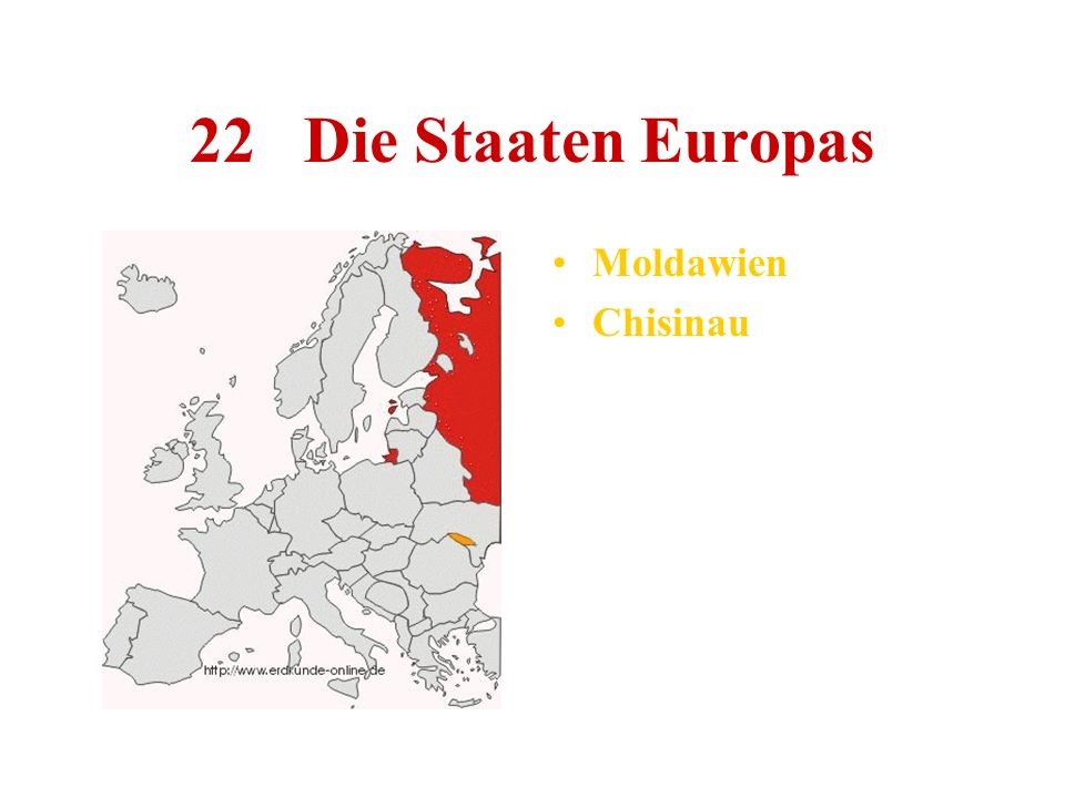 22 Die Staaten Europas Moldawien Chisinau