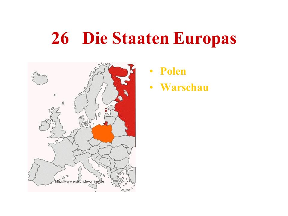 26 Die Staaten Europas Polen Warschau