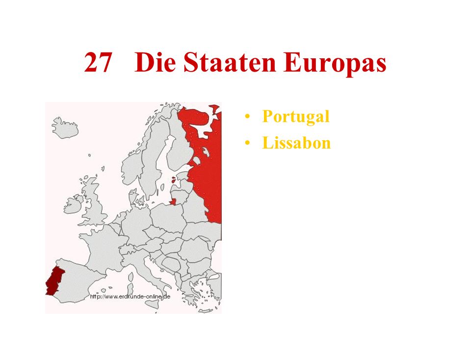 27 Die Staaten Europas Portugal Lissabon