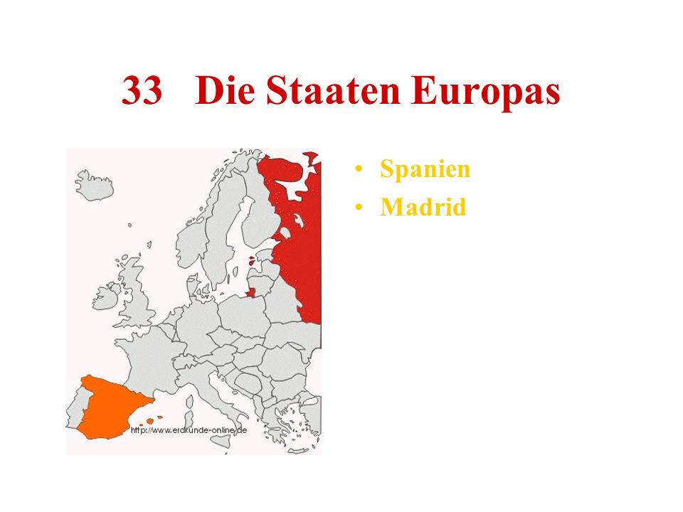 33 Die Staaten Europas Spanien Madrid