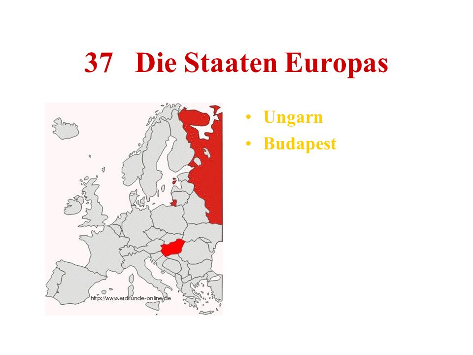 37 Die Staaten Europas Ungarn Budapest