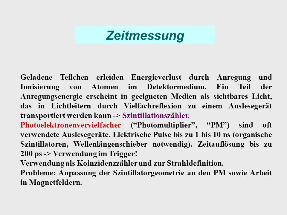 Zeitmessung