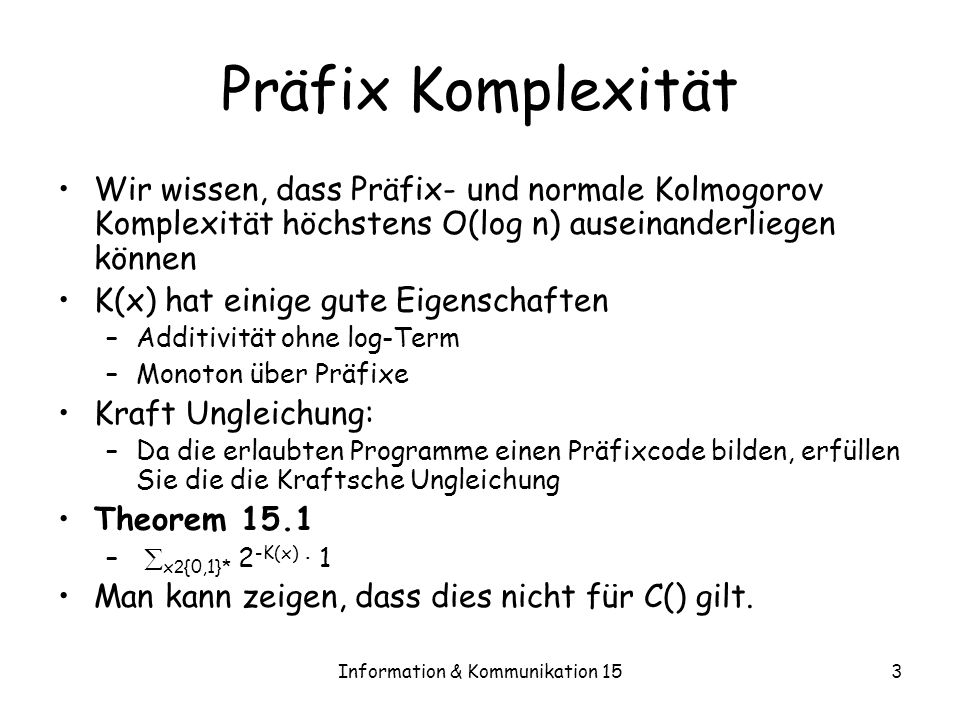 Information & Kommunikation 15