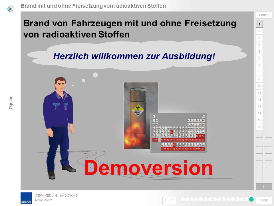 Brand mit und ohne Freisetzung von radioaktiven Stoffen