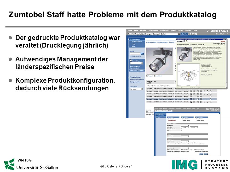Zumtobel Staff hatte Probleme mit dem Produktkatalog