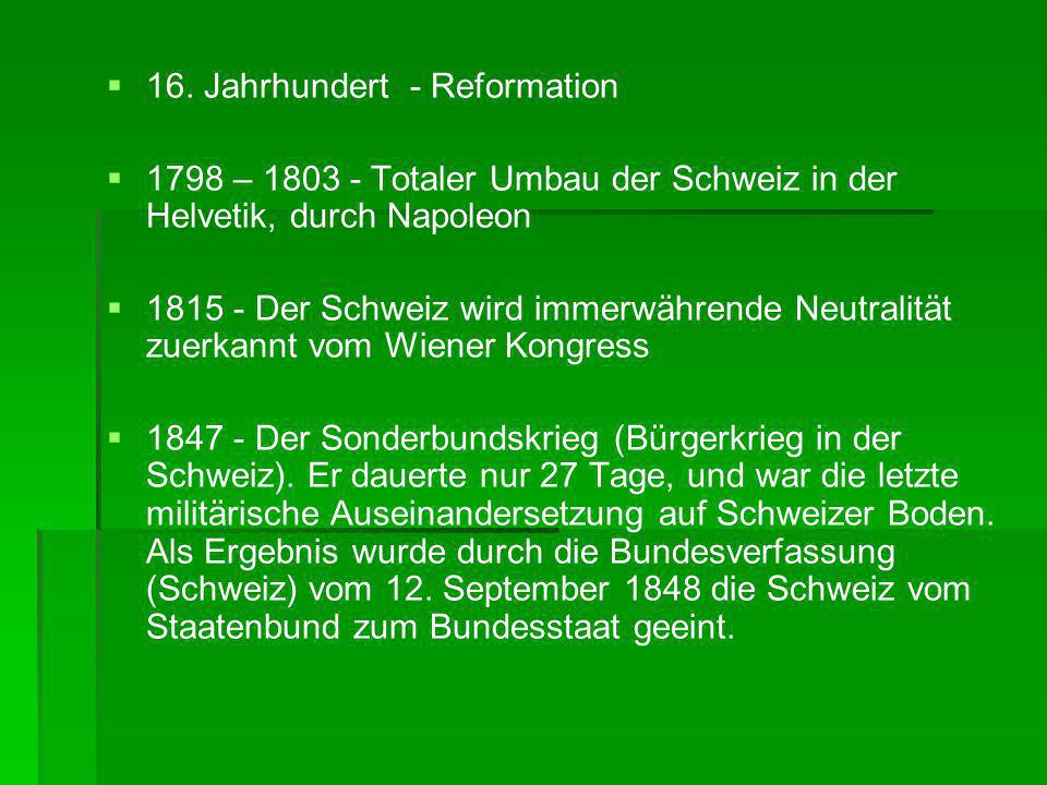 16. Jahrhundert - Reformation