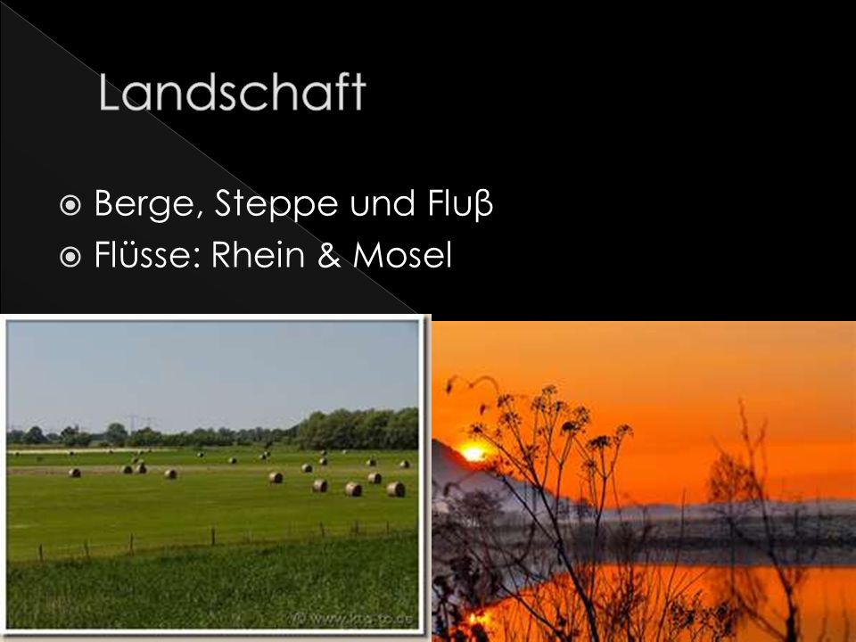 Landschaft Berge, Steppe und Fluβ Flüsse: Rhein & Mosel