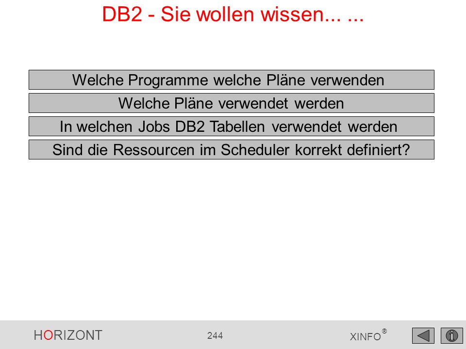 DB2 - Sie wollen wissen Welche Programme welche Pläne verwenden