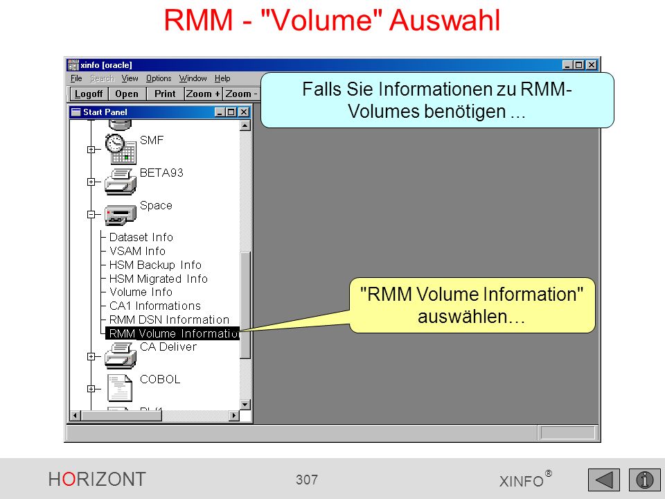 RMM - Volume Auswahl Falls Sie Informationen zu RMM-Volumes benötigen ...