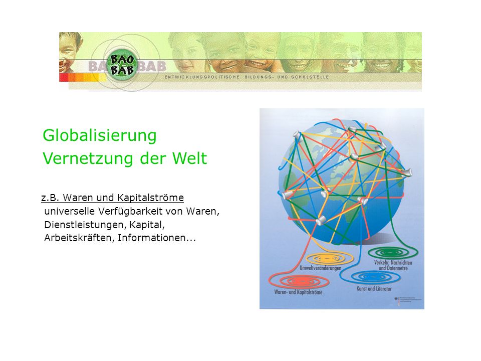 Historie des Verbunds Globalisierung Vernetzung der Welt