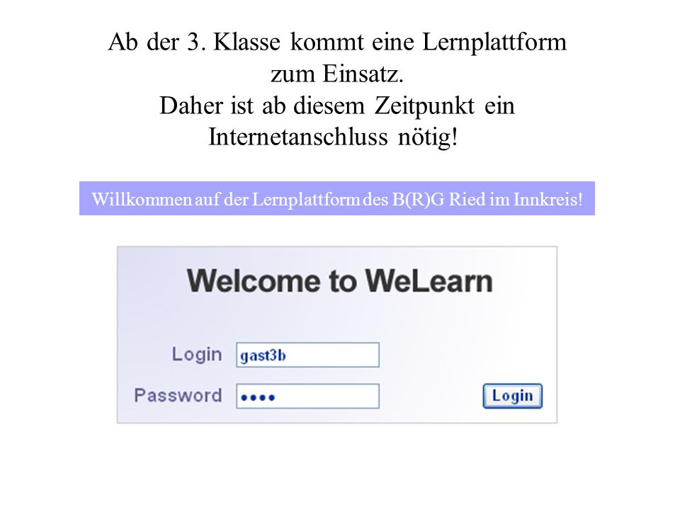 Willkommen auf der Lernplattform des B(R)G Ried im Innkreis!