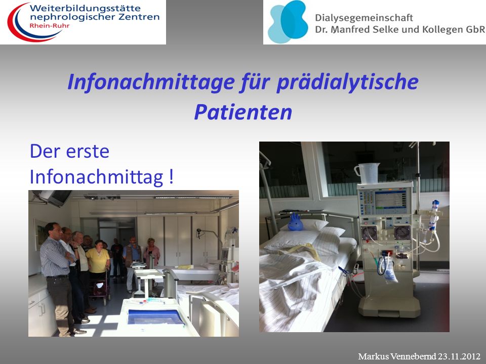 Infonachmittage für prädialytische Patienten