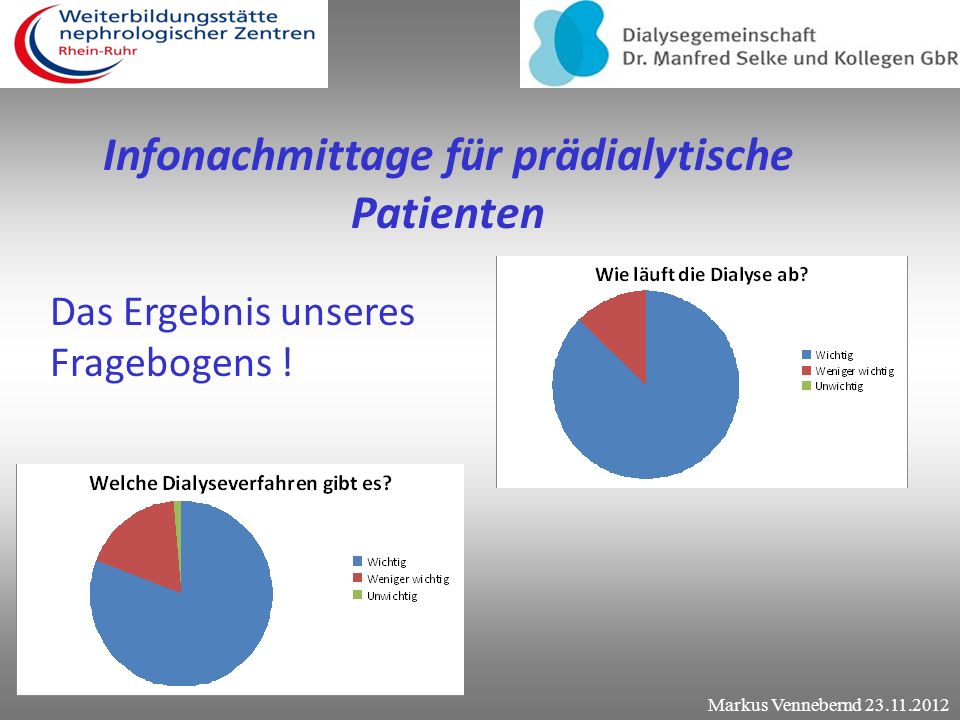 Infonachmittage für prädialytische Patienten