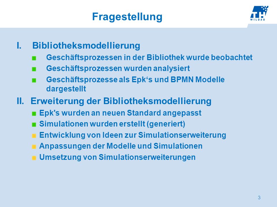 Fragestellung Bibliotheksmodellierung