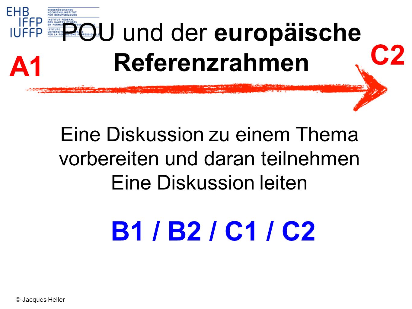 C2 A1 B1 / B2 / C1 / C2 POU und der europäische Referenzrahmen