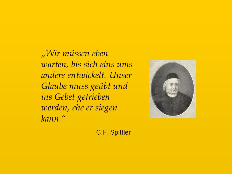 „Wir müssen eben warten, bis sich eins ums andere entwickelt