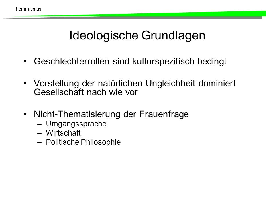 Ideologische Grundlagen