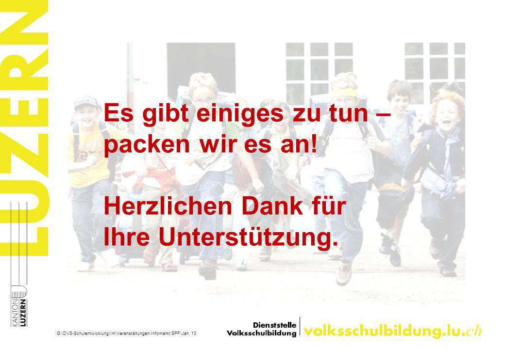 Es gibt einiges zu tun – packen wir es an!