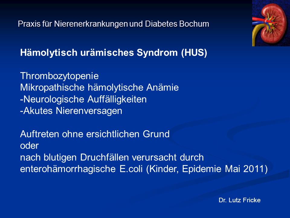 Praxis für Nierenerkrankungen und Diabetes Bochum