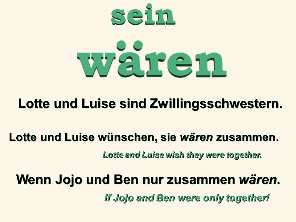 Lotte und Luise sind Zwillingsschwestern.