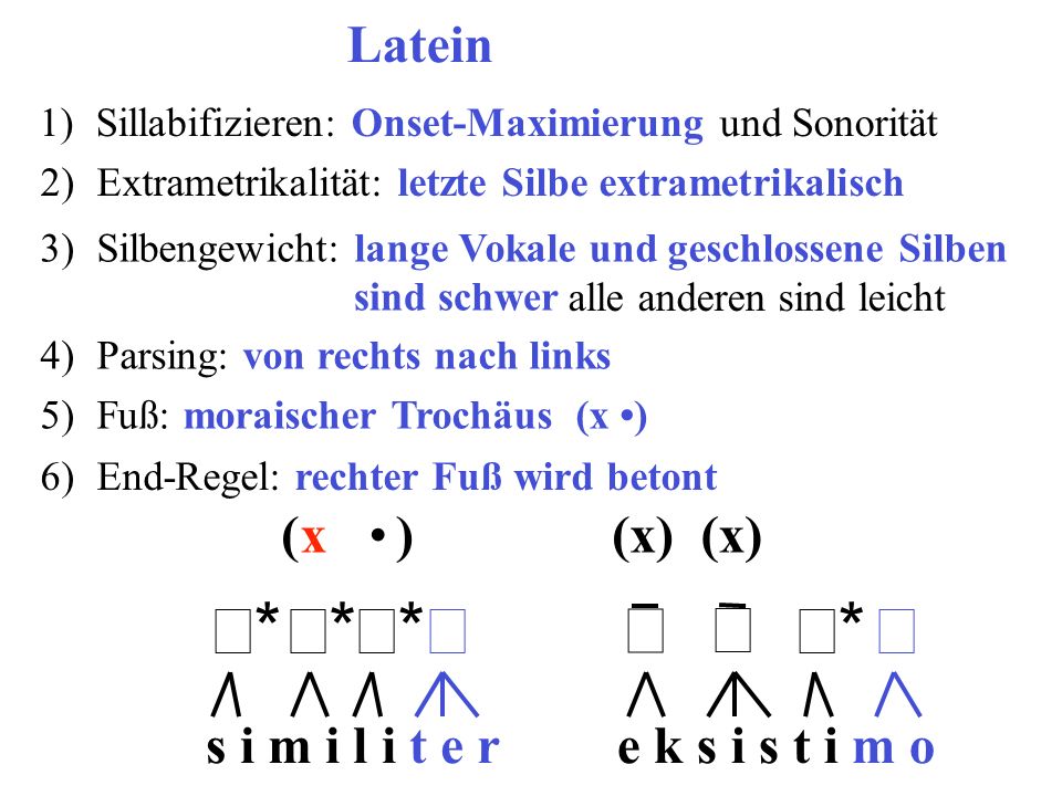 σ* σ* σ* σ* σ σ σ* σ* Latein ( x • ) (x) (x) s i m i l i t e r