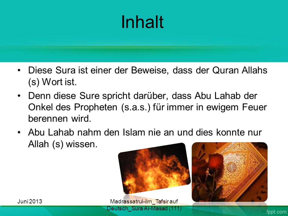 Madrassatrul-ilm_Tafsir auf Deutsch_Sura Al-Masad (111)