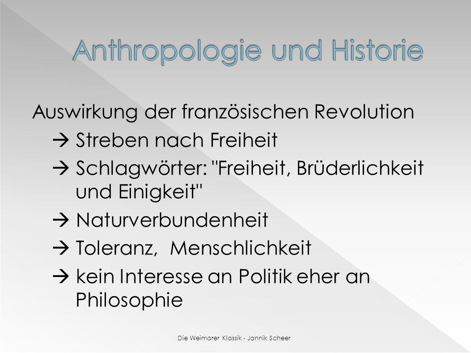 Anthropologie und Historie