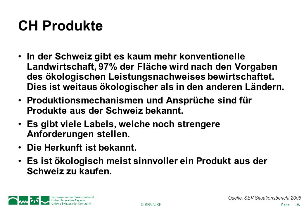 CH Produkte