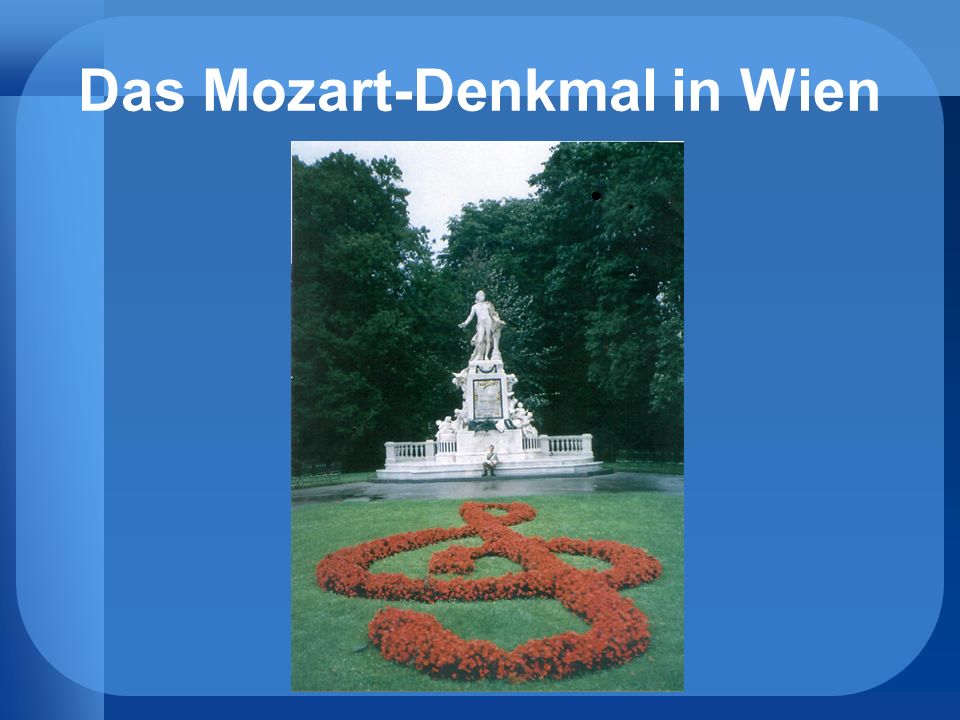 Das Mozart-Denkmal in Wien
