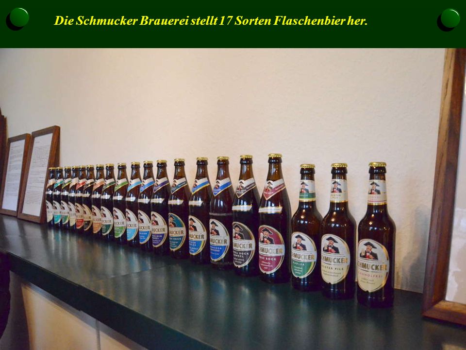 Die Schmucker Brauerei stellt 17 Sorten Flaschenbier her.