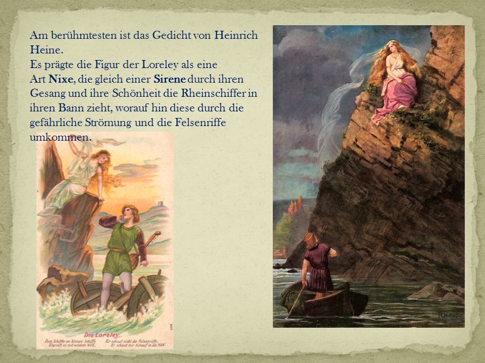 Heinrich Heine Die Lorelei. - ppt video online herunterladen