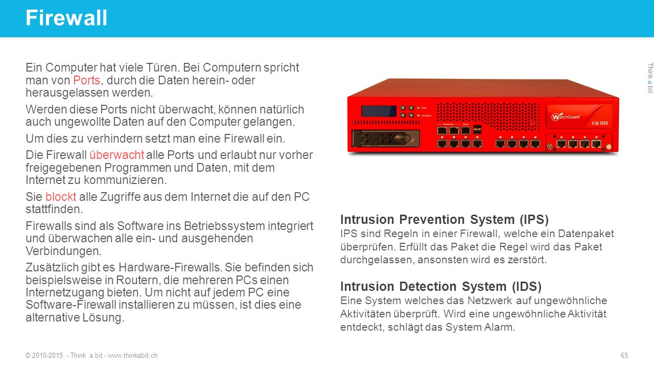 Firewall Intrusion Prevention System (IPS)