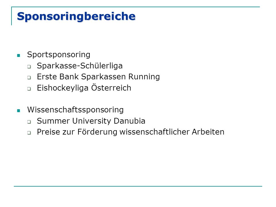Sponsoringbereiche Sportsponsoring Sparkasse-Schülerliga
