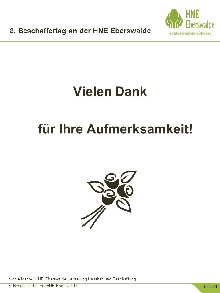 3. Beschaffertag an der HNE Eberswalde